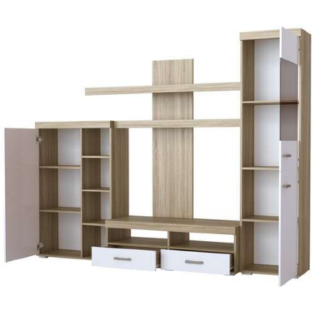 Гостиная Орландо, Сонома-Белый глянец 