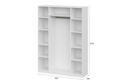 Шкаф &quot;ШК 5&quot; (1600) Белый текстурный