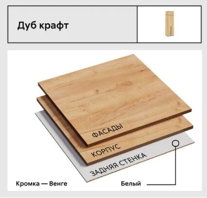 Шкаф четырехдверный с антресолью Норд, Дуб крафт  