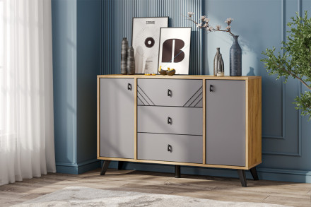 Комод двухстворчатый, 3 ящика Байкал 